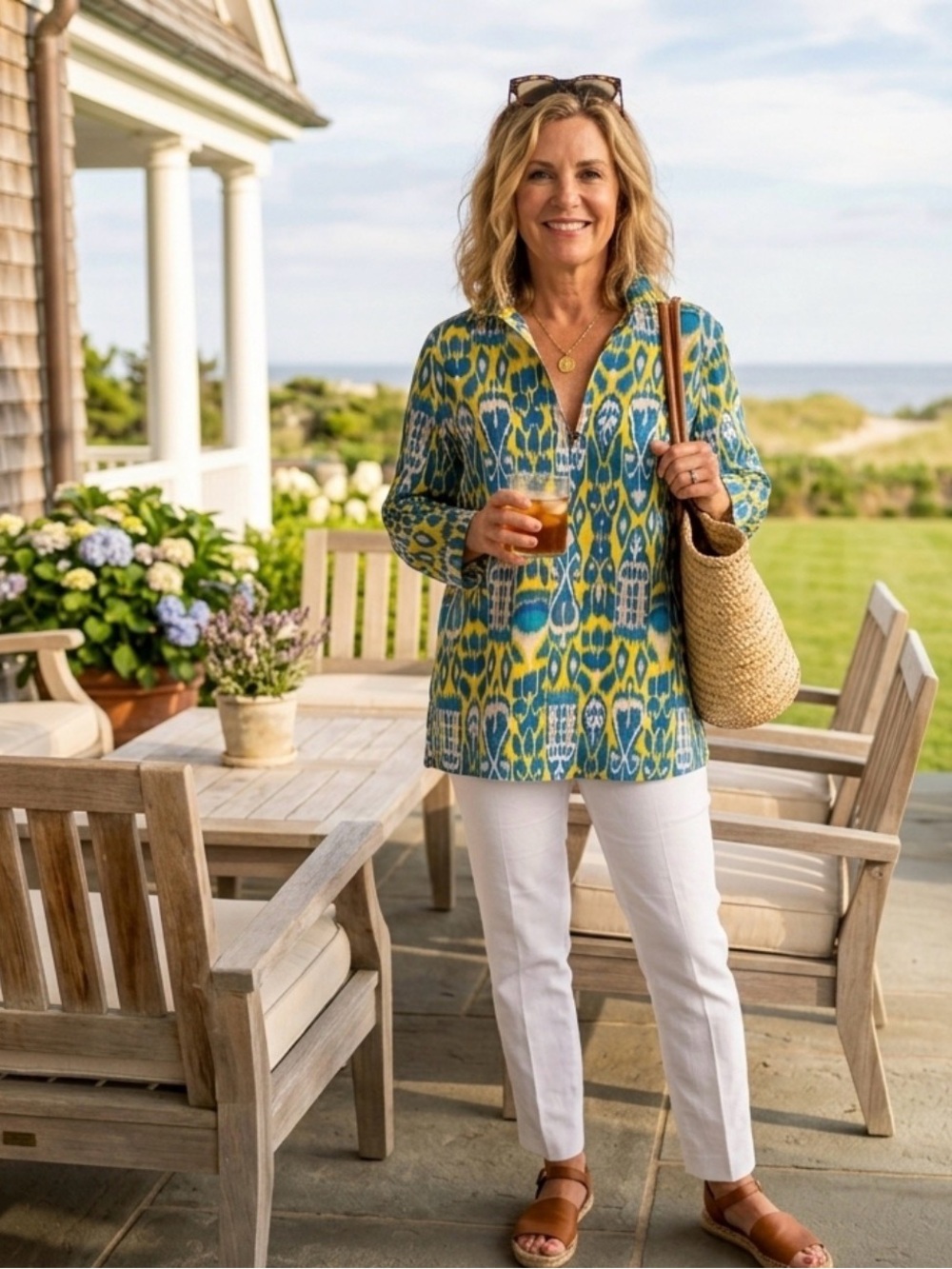 SPECTACULAR SILK & COTTON C. WONDER TUNIC THAT LILLY PULITZER WOULD LOVE